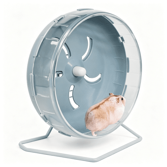 BESTSKY Hamster Wheel,8.5 Inch Silent Hamster Exercise Running Wheel with Stand,Pet Small Animals Exercise Running Toys,Adjustable Quiet Spinner for Guinea Pigs,Sugar Gliders,Gerbils