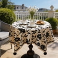 thumbnail image 4 of Round Tablecloth, Coffee Table Cover for Bedroom Living Room Decor, 4 of 6