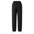 thumbnail image 6 of Coduop Women High Waist Wide Leg Trousers Elastic Baggy Long Pants with Pockets, 6 of 8