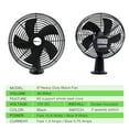 thumbnail image 2 of Homdec 12V RV Cooling Fan with 2-Speed Switch, 8.75-Inch Heavy Duty Black Metal Fan, 12Volts Car Fan, use for Auto, Truck, RV, Car, Boat, and Buses, 2 of 7
