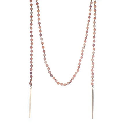 Long Lariat - Vintage-Inspired Long Beaded Lariat Wrap Necklace