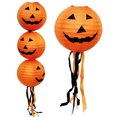 thumbnail image 2 of Linternas de papel de calabaza de Halloween Diseño de escena del festival fantasma accesorios de decoración suministros linternas de papel de calabaza plegables tridimensionales, 2 of 5