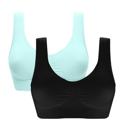 

TTSQY 2PCS Women Comfortable Breathable Bra Fitness Workout Yoga Shaping Underwear