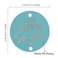 thumbnail image 6 of Inkdotpot Real Rose Gold Foil Let Love Sparkle Wedding Tags Favor Hang Paper Tags 100 Pieces, 6 of 7
