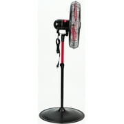 Hyper Tough 20 3-Speed Commercial & Industrial High Velocity Oscillating Red & Black Pedestal Fan