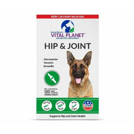 UPC: 0850964006439 | Canine Hip & Joint Vital Planet 120 Chewable