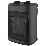 Mainstays 1500W Ceramic Fan-Force Electric Space Heater, Black, New