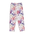 thumbnail image 4 of Xecao Lilies Flowers Women's Straight Lounge Pajama Pants: The Epitome of Relaxed Sleepwear, 4 of 9