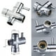 thumbnail image 4 of Adaptador en T, 3 Vías, Cabezal de , Válvula de Cierre, 2,5 Cm, 2 Cm, Latón , Baño, Inodoro, Bidé, Rociador, Interruptor, Desviador, Cromo Zulema Ducha Válvula Mezclador, 4 of 7