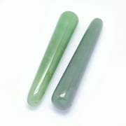 Natural Green Aventurine Massage Sticks Massage Wand Massage Tools Gua Sha Scraping Stick Cone 107~108x20mm