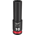 thumbnail image 2 of Milwaukee Tool SHOCKWAVE Impact Duty  3/8"Drive 10MM Deep 6 Point Socket, 2 of 2