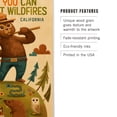 thumbnail image 3 of California, Smokey Bear with Shovel, Only You can prevent Wildfires Birch Wood Wall Sign (6x9 Rustic Home Decor, Ready to Hang Art), 3 of 5