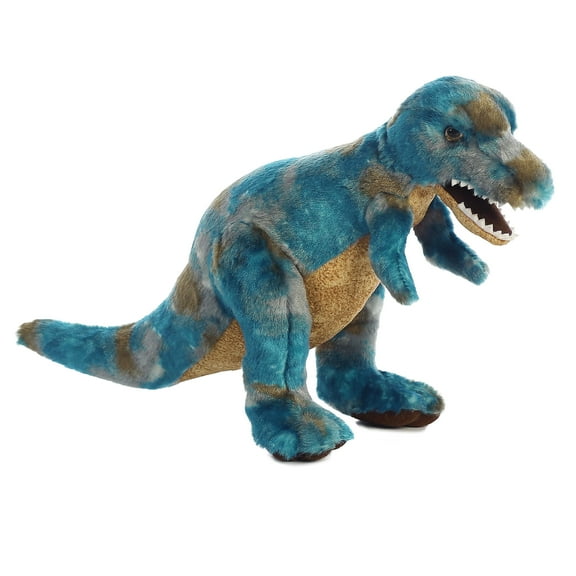 Aurora - Large Blue Dinos & Dragons - 12.5" T-Rex - Ferocious Stuffed Animal