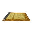 thumbnail image 2 of Ahgly Company Indoor Square Oriental Yellow Traditional Area Rugs, 8' Square, 2 of 4