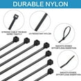 thumbnail image 3 of WSYW 1000 bridas de nailon de 11,8" para cables, autoblocantes, color negro, 3 of 7