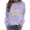 Purple, variant on Arlun Halloween Funny Sweatshirt for Women Sequin Pumpkin Cart Graphic Printed Pullover Tops Long Sleeve Hoodless Shirt Casual Fall Fashion Sweatshirts for Everyday Wear White XL