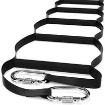 Made in USA Rope Ladder 13 ft | Hanging Ladder for Kids or Adults | Fire Escape Ladder for 2 Story Homes | Carabiners Incl.