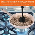 thumbnail image 2 of umvowuxa Upgrade Meat Chopper, Heat Resistant Meat Masher for Hamburger Meat, Ground Beef Smasher, Nylon Hamburger Chopper Utensil, Ground Meat Chopper, Non Stick Mix Chopper,Meat Masher Tool Gift, 2 of 4