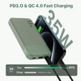 thumbnail image 2 of Cargador portátil NOBIS Power Bank de 10000 mAh con cable C a C, 2 of 7