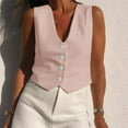thumbnail image 2 of DondPO Womens Suit Vest Blazers For Women Womens Vest Top Plus Size Blazer Blazers For Women Business Casual Vest Top Summer Vests For Women 2025 Trendy Pink XS, 2 of 8