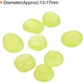 thumbnail image 2 of MECCANIXITY 200pcs Glow Rocks 13-17mm Glow Pebbles Decoration in The Dark Luminous Stones Decor DIY Decorative Yellow for Garden, Potted Plant, Fish Tank, 2 of 8