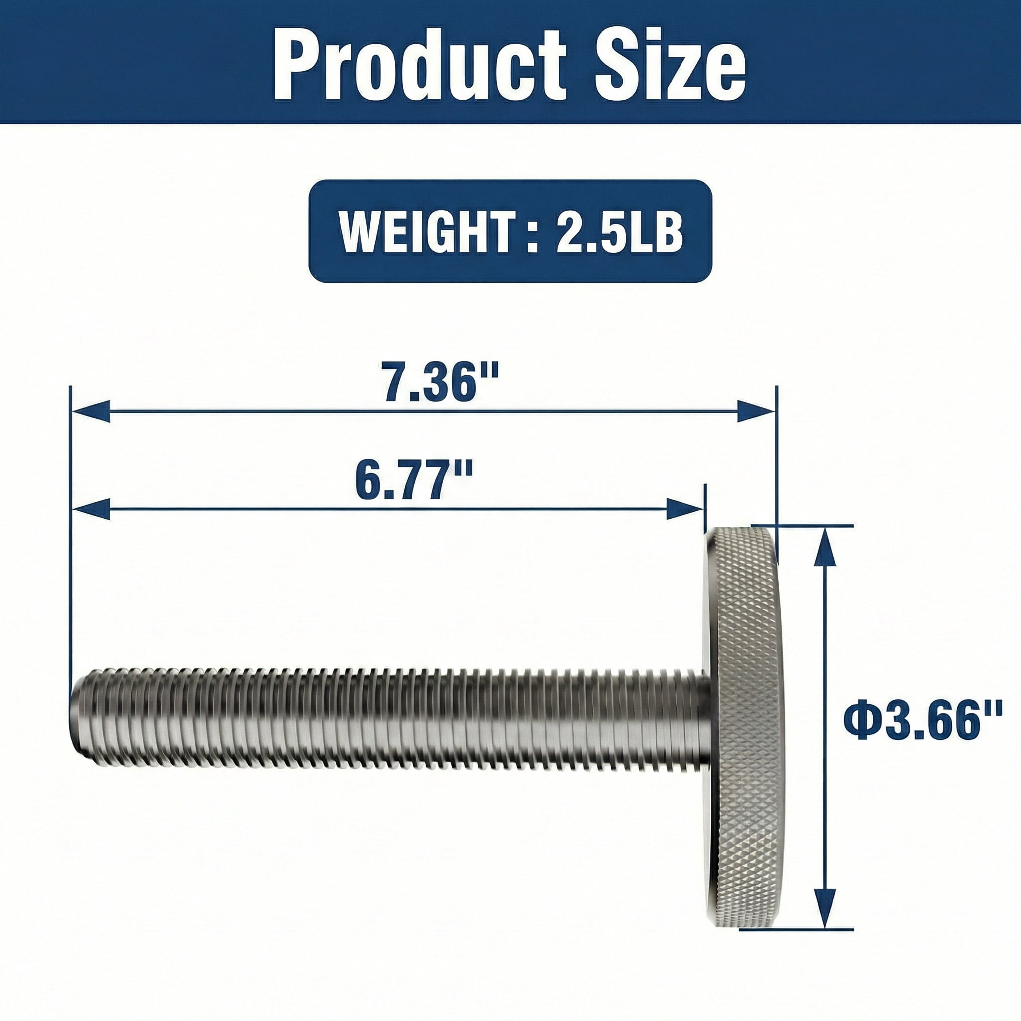 Eisenlink 2pieces longer screws for Square Dumbbells, up to Single Dumbbell 160lbs