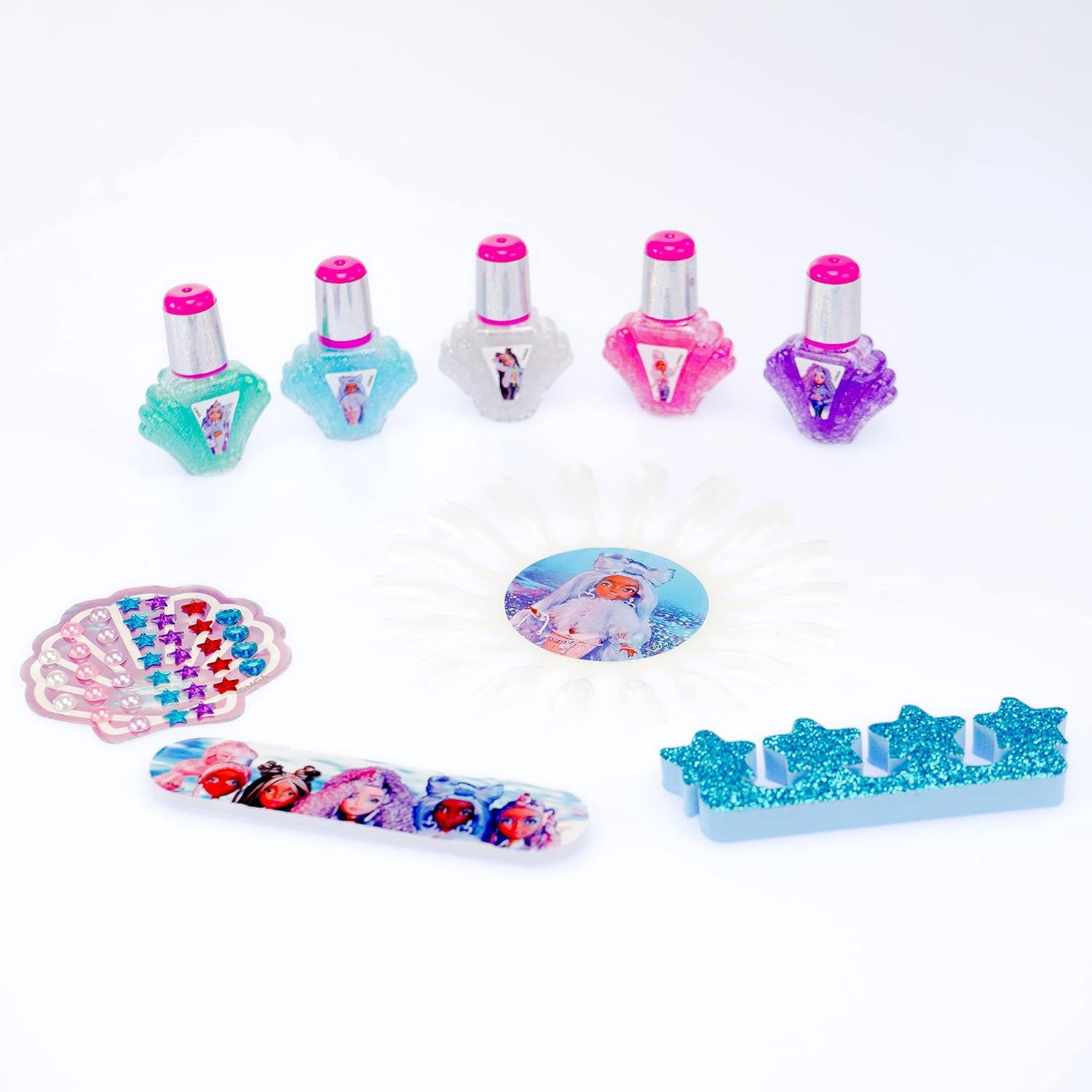 No Author Nice Group - Mermaze Nail Art Set - Kit di Smalti per Unghie con gemme e stickers ade