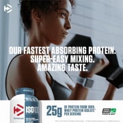 Dymatize ISO100 Hydrolyzed Whey Isolate Protein Powder, Gourmet Vanilla, 20 Servings