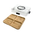 thumbnail image 4 of TISHITA Box Cutting Board Rectangle Portable with Lid Bamboo Cheese Board Serving Tray, for Steak Cheese Meat Fruit Bread , 4, 4 of 8