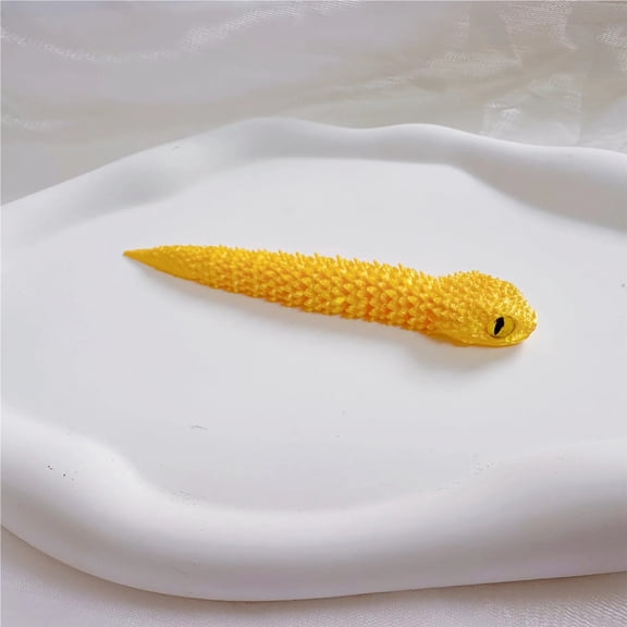 13cm 3D Printed Mini Snake Movable Joint Figurines Simulation Snake Office Desktop Ornament Christmas New Year Gifts Crafts Gift