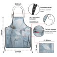 thumbnail image 7 of Apron Magnolia Flower Chef Kitchen Apron Cute Adjustable Apron for BBQ Painting Cooking, 7 of 7