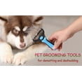 thumbnail image 6 of Pet Grooming Dematting Brush Undercoat Rake for Dogs & Cats 2 Sided Professional Grooming Tool, 6 of 6