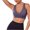 Purple, variant on Lovskoo 2024 Sports Bras for Women Bralette with Support Compression Solid Fitness Yoga Quick-Drying Shockproof Brassiere Running Brassiere Black