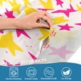 thumbnail image 5 of Yayeee Kitchen Curtains Tier Set of 2 Light Filtering 57"x24" Over Sink Window Panels, Beige Stars, 5 of 7