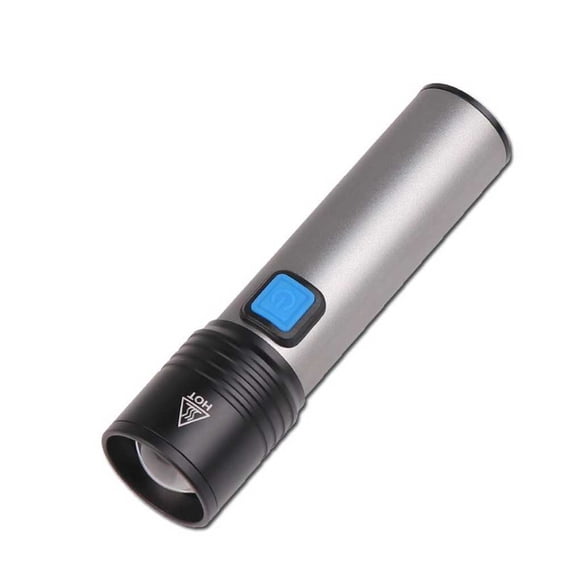 Eigraketly Flashlight Torch Lamp Illumination T6 Small Climb Travel Running Fishing Hunting ZoomedRechargeable Telescopic Type2