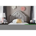 thumbnail image 2 of Rustic Romance Modern Upholstered Headboard, Button Tufted, Nail Head Trim, Wall Mounted, Predrilled Holes, 2 of 6