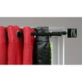 thumbnail image 2 of 2 Pack Adjustable 3/4" Double Window Curtain Rod 50" to 82" Black, 2 of 4