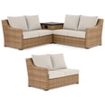 thumbnail image 2 of Better Homes & Gardens River Oaks 3-Piece Outdoor Sectional Set, Natural, 2 of 8