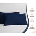 thumbnail image 3 of SGI Pillow Case Navy Blue Solid 600 TC Body PillowCase 2 Piece, 3 of 5