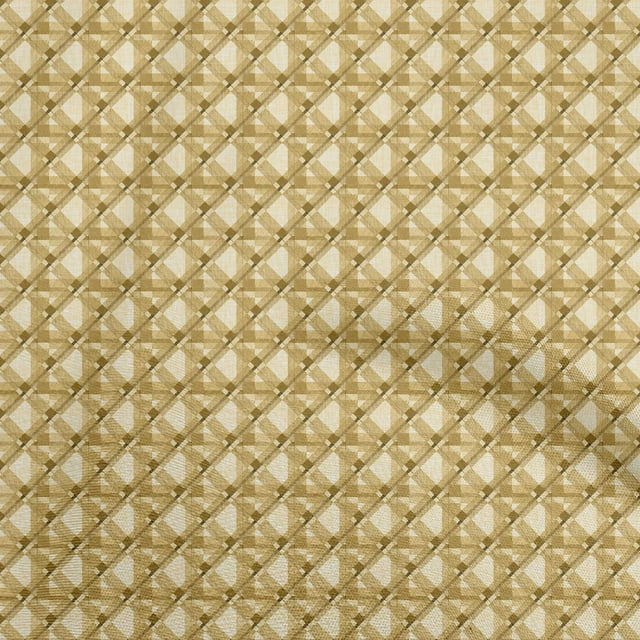 oneOone Viscose Jersey Gamboge Yellow Fabric Check Sewing Craft Projects Fabric Prints By Yard 60 Inch Wide