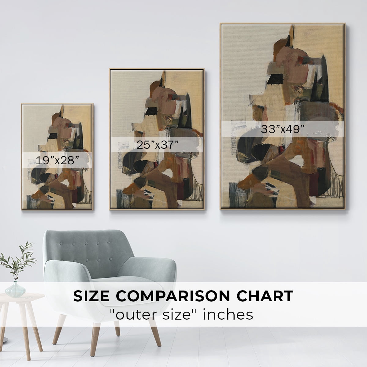 Mesa Grande Framed Premium Gallery Wrapped Canvas - Ready to Hang - 27 x 41 - Natural Wood Floating Frame