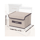 thumbnail image 3 of 3 pz Caja De Almacenamiento De Ropa Con Tapa Plegable Multicolor Lab.G Verde, Café, Gris, 3 of 5