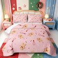 thumbnail image 2 of Manfei Whimsical Christmas Elf Bed Spread Queen,Merry Xmas Queen Coverlet Set,3pcs,1 Quilt and 2 Pillowcases, 2 of 7