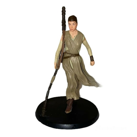 Star Wars Force Awakens Rey PVC Cake Topper 3” Figurine Disney Decorative Figure