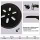 thumbnail image 4 of Almohadilla de lijado de 150 mm - para lijadora excéntrica Bosch GEX 150 AC, PEX 15 AE, GEX 150 Turbo - 150 mm con tornillo Poweka——, 4 of 5