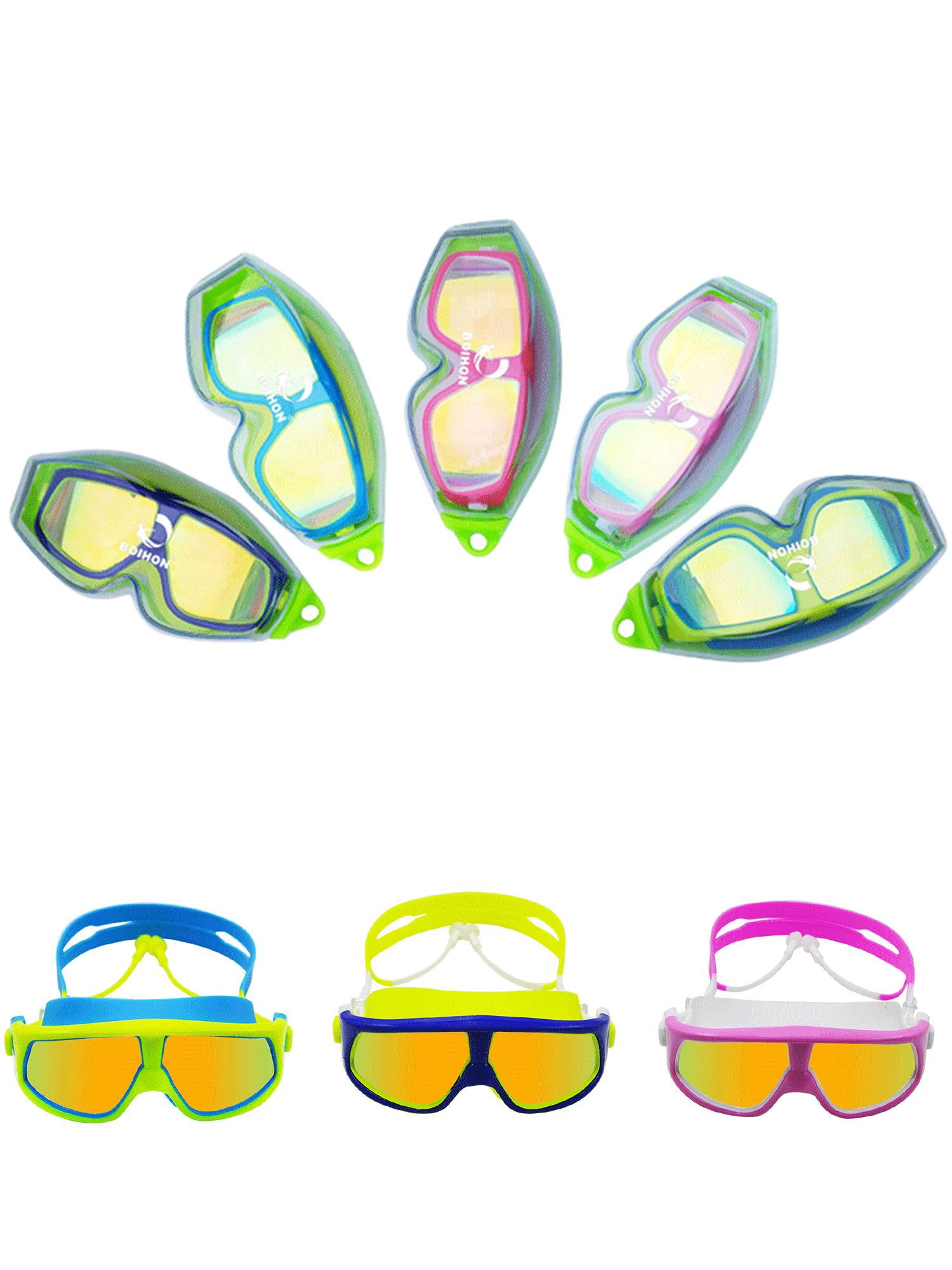 Anyprize Anti-fog Swim Goggles for Kids, Swimming Goggles with Anti-fog for Kids, Comfortable Adjustable Strap & Swim... by