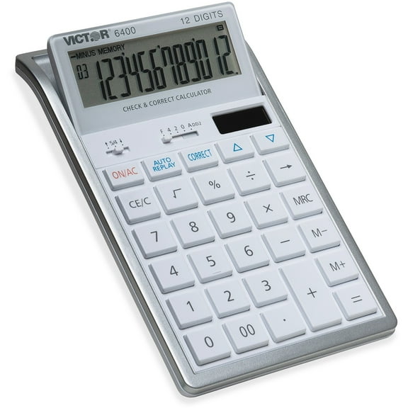 6400 Desktop Calculator, 12-Digit Lcd | Bundle of 5 Each
