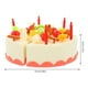 thumbnail image 5 of KAKOWELY 1 juego de pastel de cumpleaños simulado, juguete para cortar pasteles, juego de casita de juego, 5 of 5