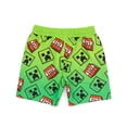 thumbnail image 2 of Minecraft Shorts de Bain Verts pour Garçons, 2 of 6