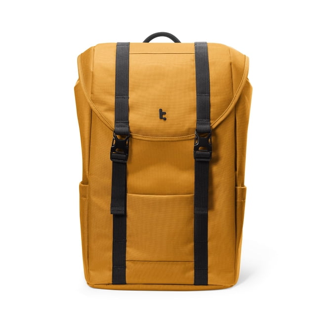 Mochila Tomtoc con solapa para portátil de 22 litros, resistente al agua de 13 a 15,6 pulgadas, color amarillo